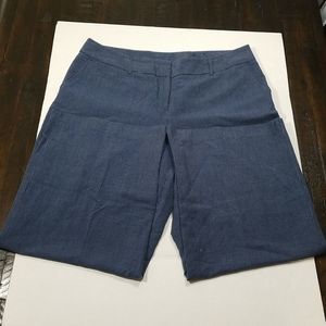 Lane Bryant linen blend wide leg trouser 18